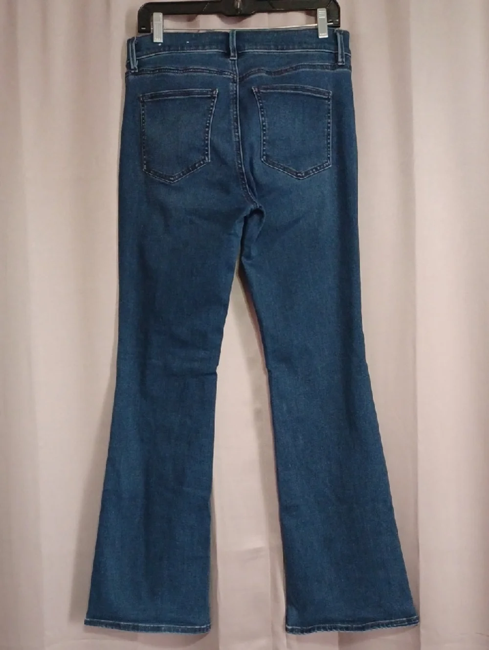 Ann Taylor Slim Bootcut Cotton Rayon Blend High Rise 5 Pocket Jeans Stretch Sz 8